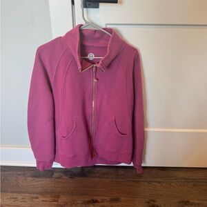 Woman’s lululemon scuba funnel neck full zip size m/l